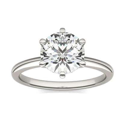 AGI Certified 3 CTW Lab Grown Diamond Solitaire Engagement Ring – G-VS Clarity, 14K White Gold