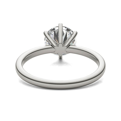 AGI Certified 3 CTW Lab Grown Diamond Solitaire Engagement Ring – G-VS Clarity, 14K White Gold