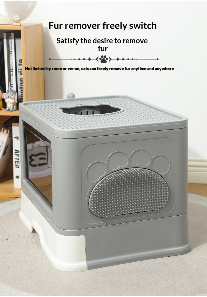 Enclosed Extra-Large Drawer-Type Cat Litter Box