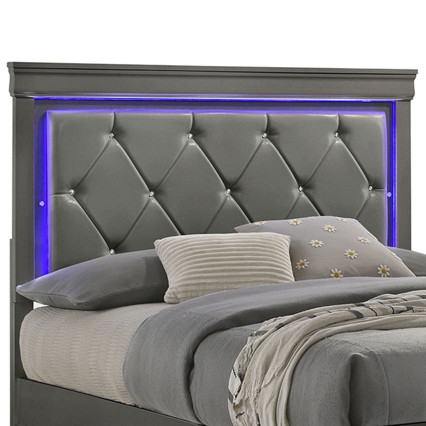 Blaze - Modern Bedroom Set With LED Headboard