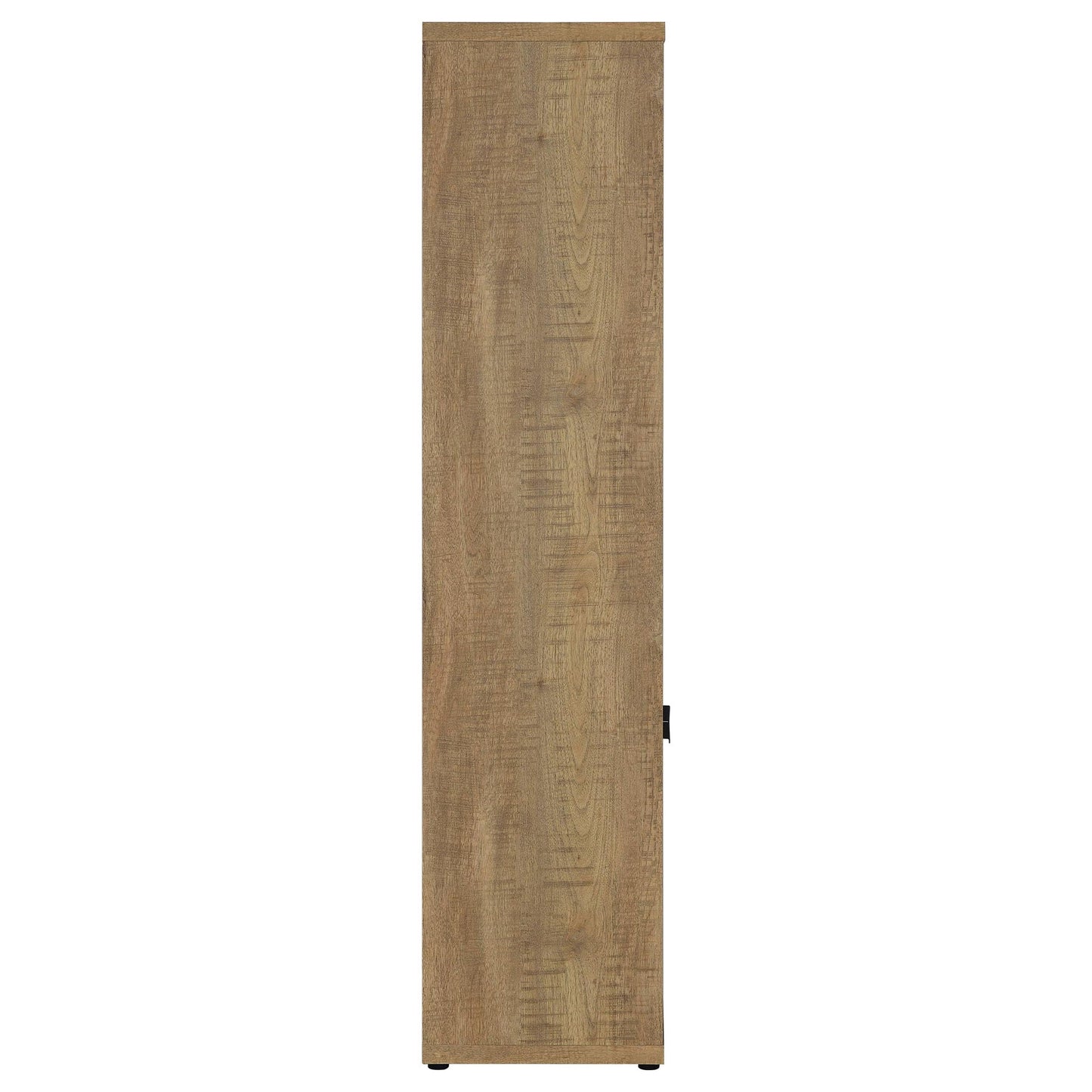 Noriega - 3 Shelf Media Tower With Open Shelves And Hidden Cabinet Storage - Mango Color