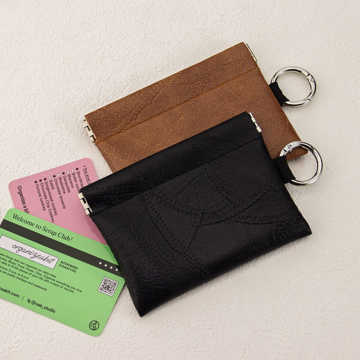 Universal Keychain Artificial Leather Small Holster
