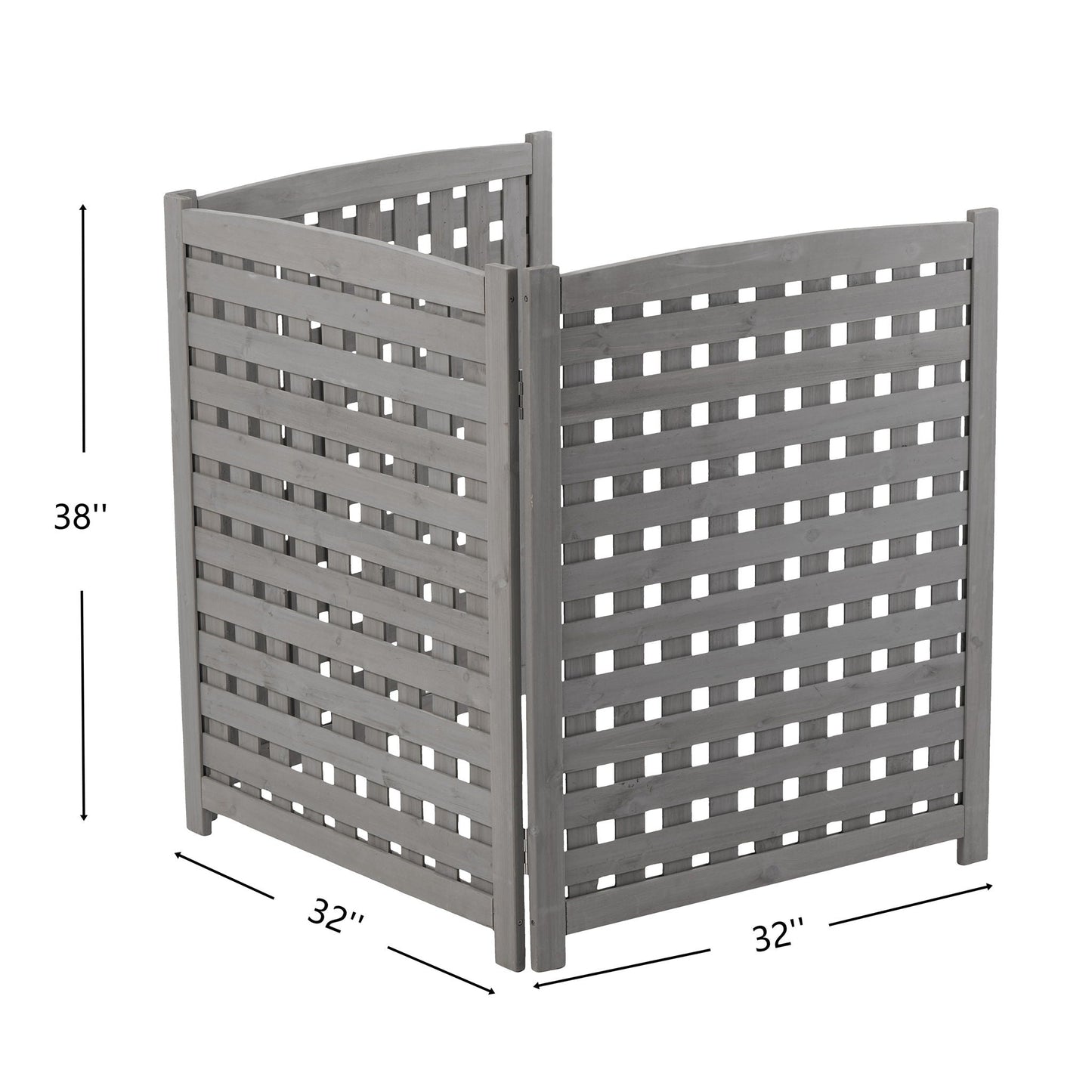 3 Panel Outdoor Air Conditioner Fence Screen