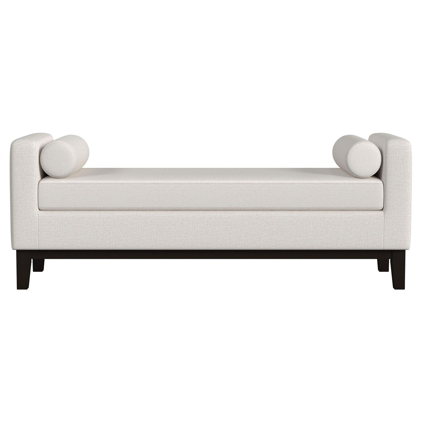 Thomas - Raised Arm Accent Bench - Ivory