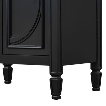 Double Sink Bathroom Vanity Set with Wall Mount Mirror Cabinet
