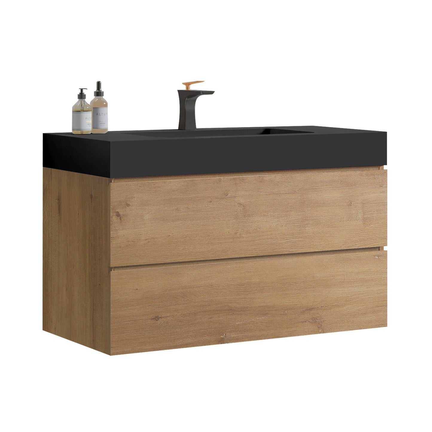 Alice Natural Oak Bathroom Vanity With Sink
