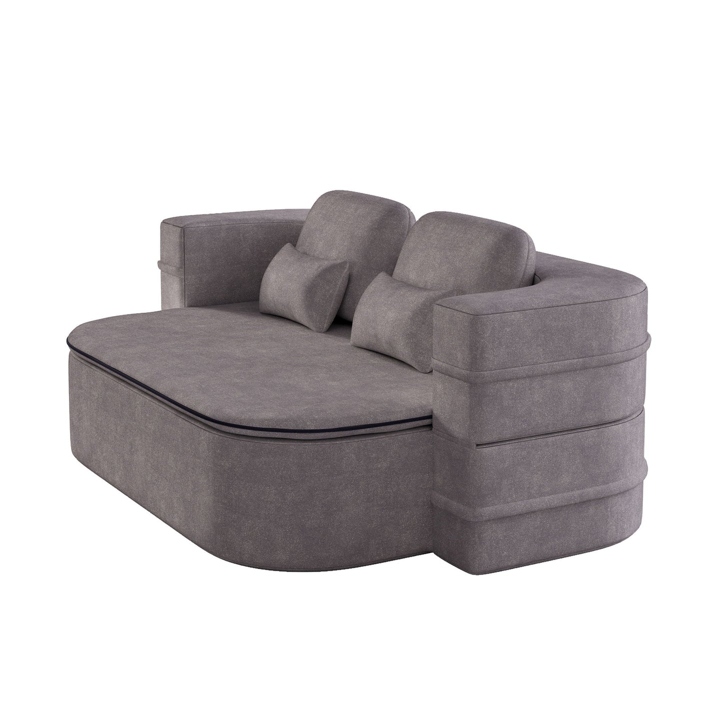 2 In 1 Foldable Sofa Bed With Multi Functional Blanket, Floor Lounge Sofa