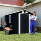 Campcraft 8x6 FT Outdoor Metal Storage Shed