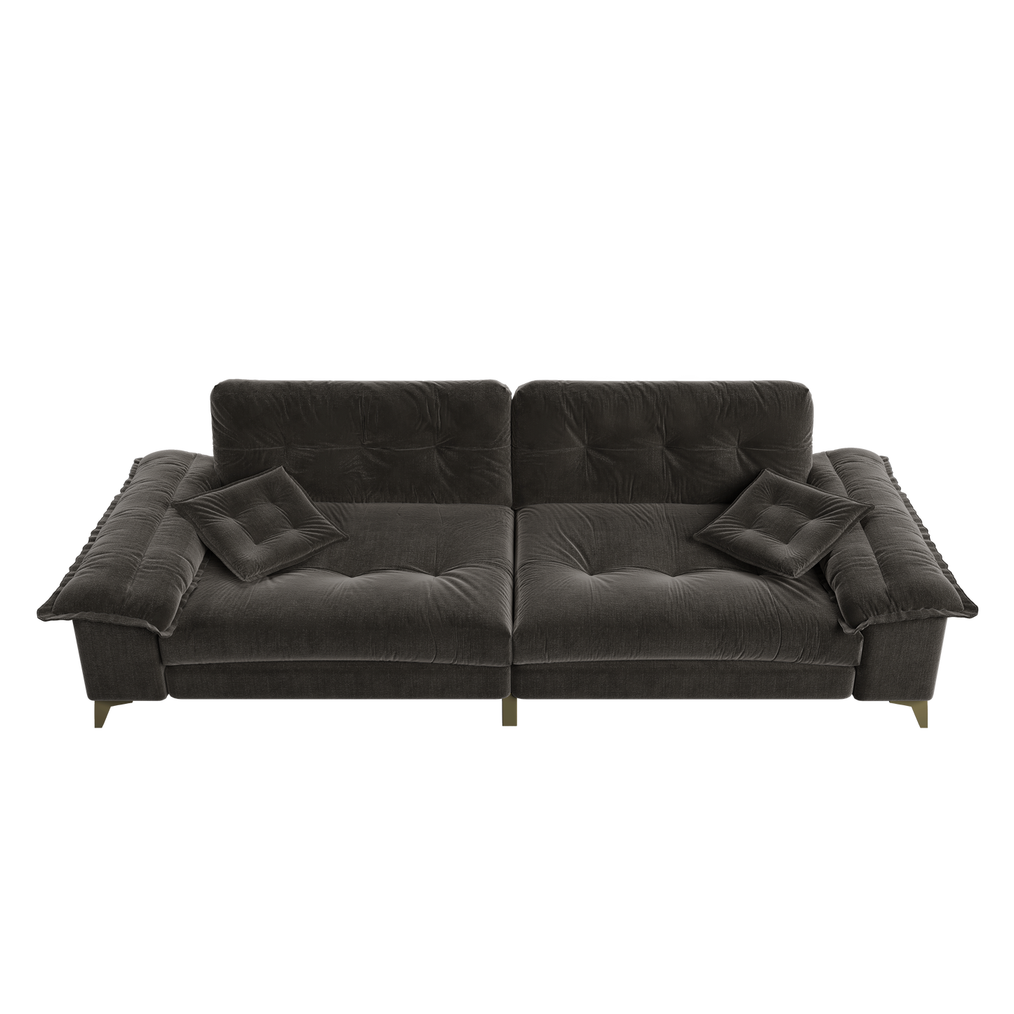 104.7" Modern 4-Seater Cloud Sofa with Wide Flip Armrests