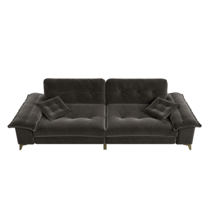 104.7" Modern 4-Seater Cloud Sofa with Wide Flip Armrests