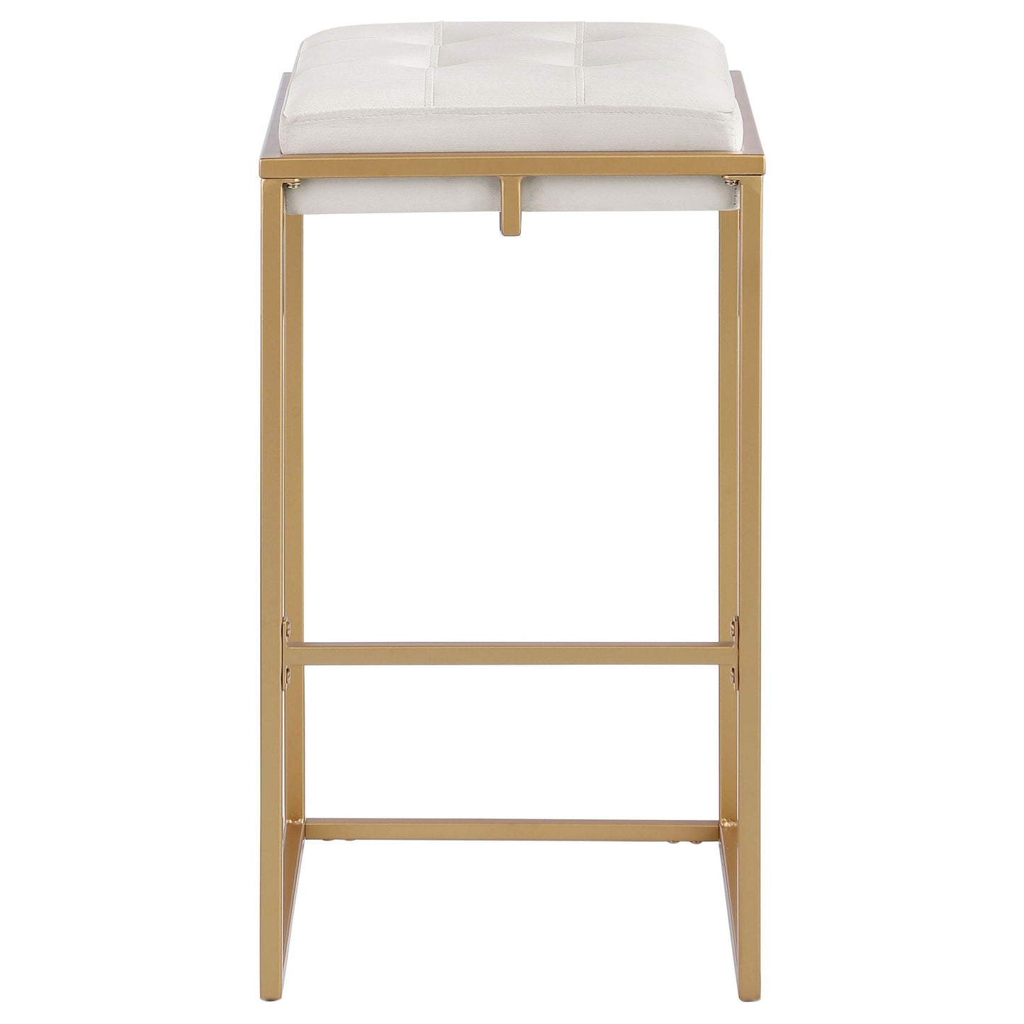 Soccoro - Square Tufted Cushion Stools (Set of 2) - Beige