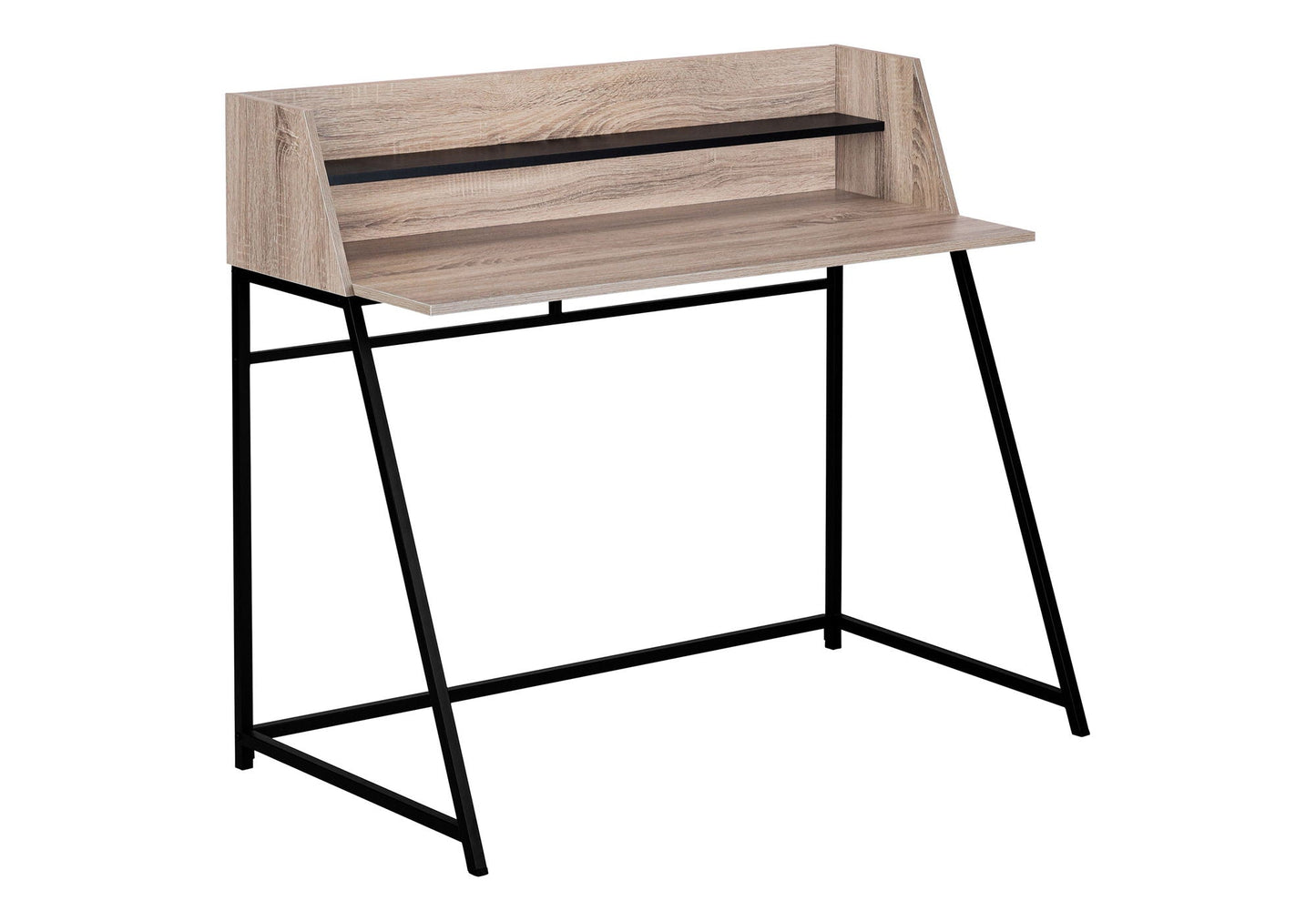 Computer Desk for Home Office Laptop with Storage Shelves, Contemporary & Modern
