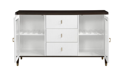 Carene Server Brown / White