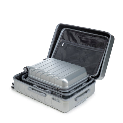 3-Piece ABS Spinner Wheel Luggage Set with Combination Lock