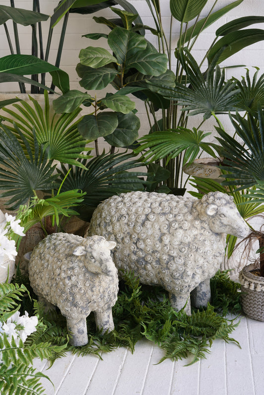 18x9.5x14" Magnesium Sheep Figurine with Weathered Finish