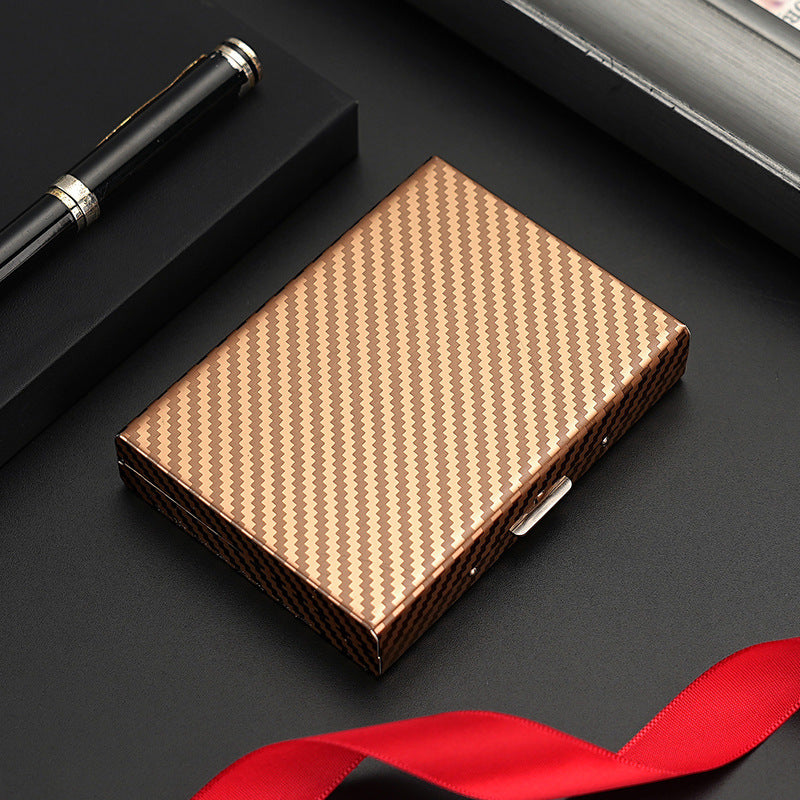 6-Slot Multi-Function Stainless Steel Large-Capacity Metal Card Holder
