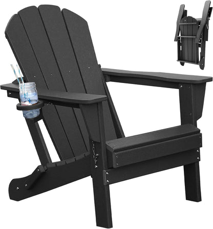 Adirondack Chair, Plastic Adirondack Chairs, HDPE Adirondack Chair, Folding Adirondack Chairs,Outdoor Chairs with Cup