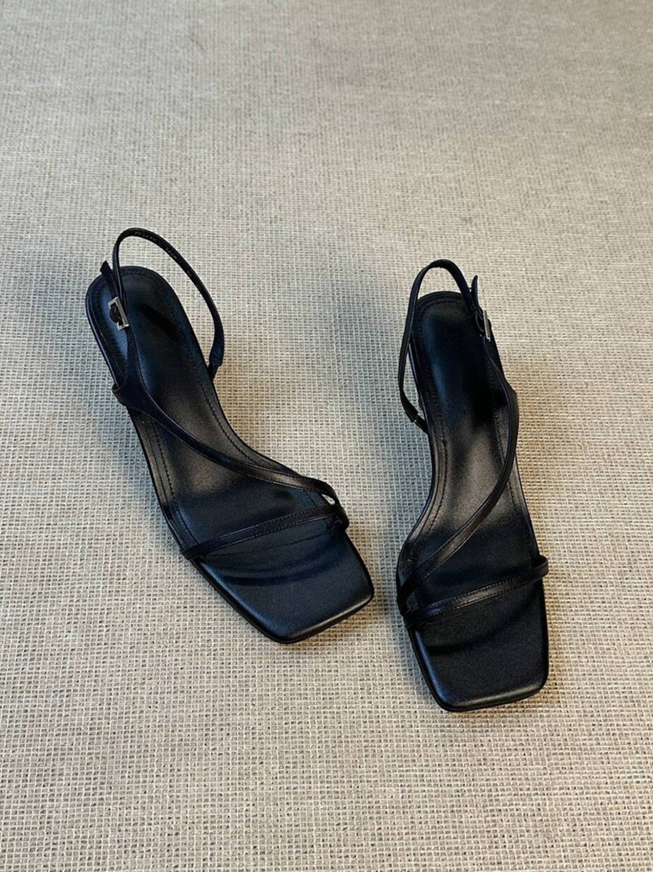 2026 Summer New French Elegant Comfort High Heels For Women, Minimalist Open Toe Sandals, Fashion Casual Ladies Shoes