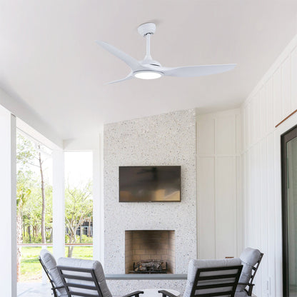 52 Inch ABS Blades Ceiling Fan with LED Light Kit