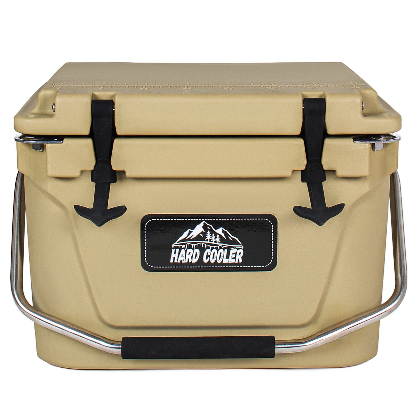 20 Quart Khaki Cooler, Ultra-Tough Hard Shell Ice Chest