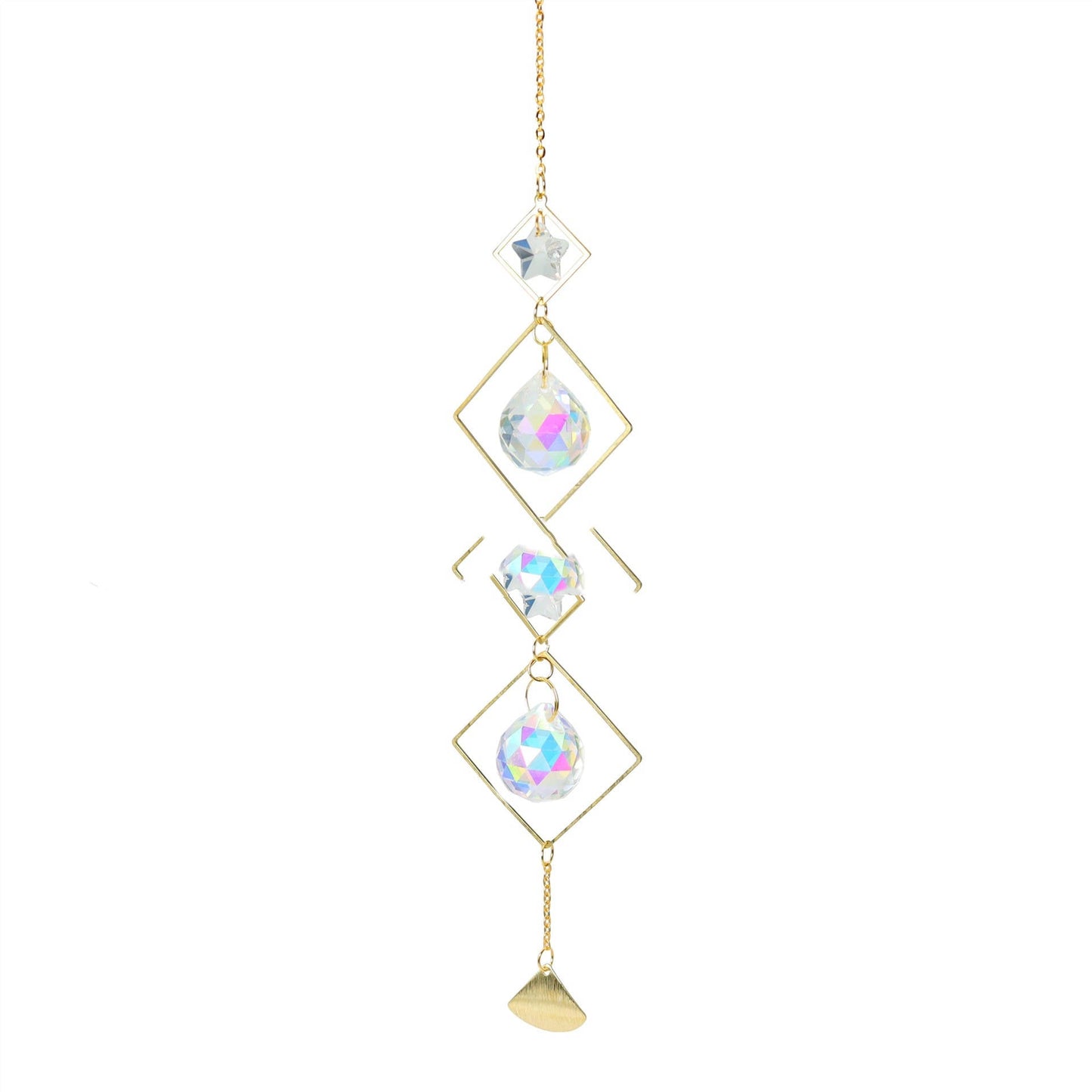 Garden Crystal Pendant Moon Star Sun Catcher New Product