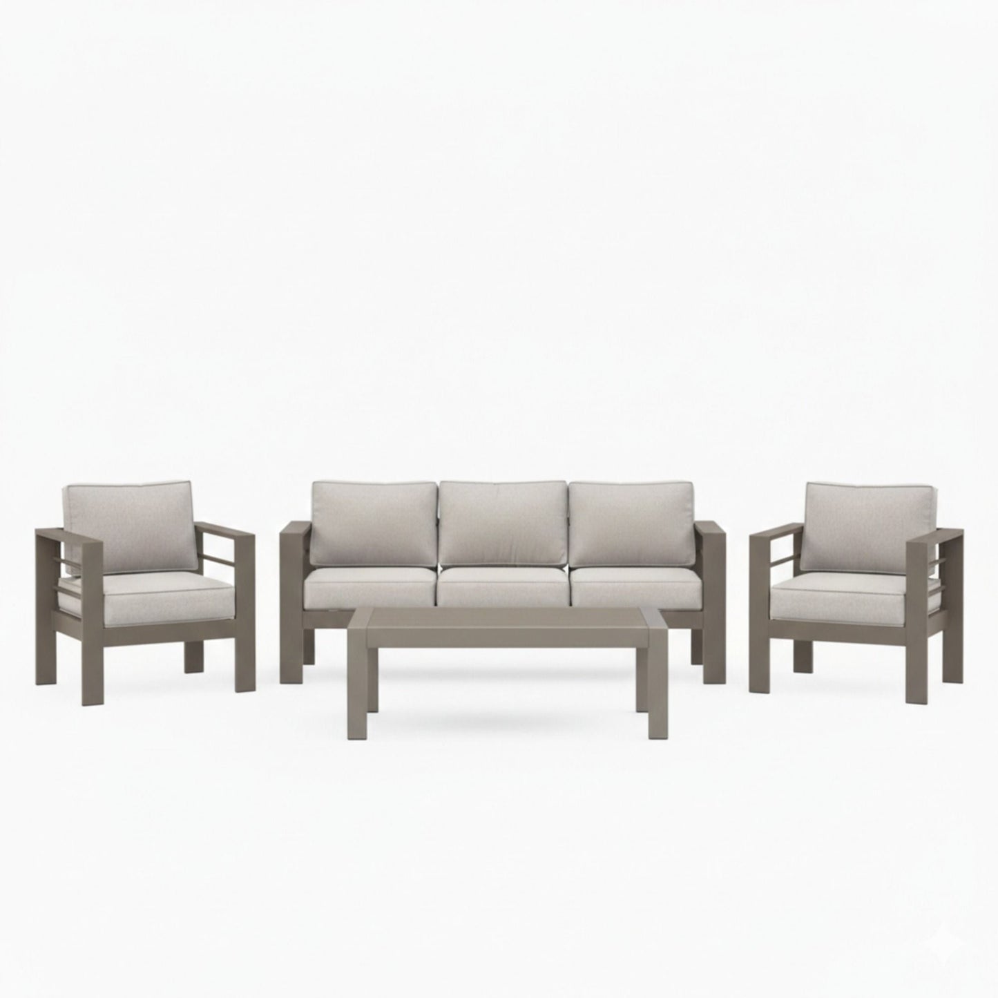 Outdoor Patio Set, All-Weather With Thick Cushions