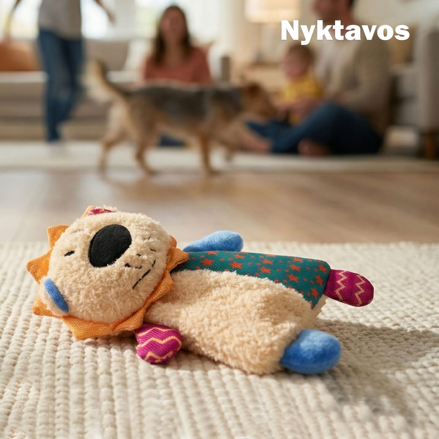 Squeaky Stuffed Dog Toy Small, No-Stuffing Crinkle Paper Dog Birthday Toy With Dual Squeakers, Interactive Durable Plush Puppy Toy For Small Medium Dogs, Washable, Cute Stuffed Animal Toy