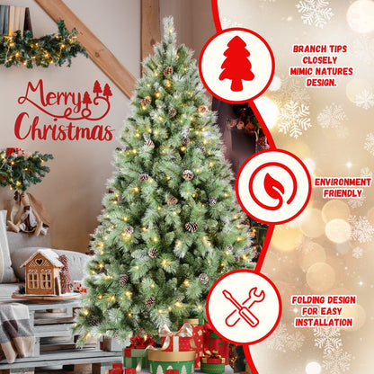 Premium 5FT Christmas Tree with 200 Warm Lights