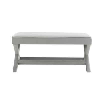 Comfort Double Bench Upholstered With X Crossed Legs