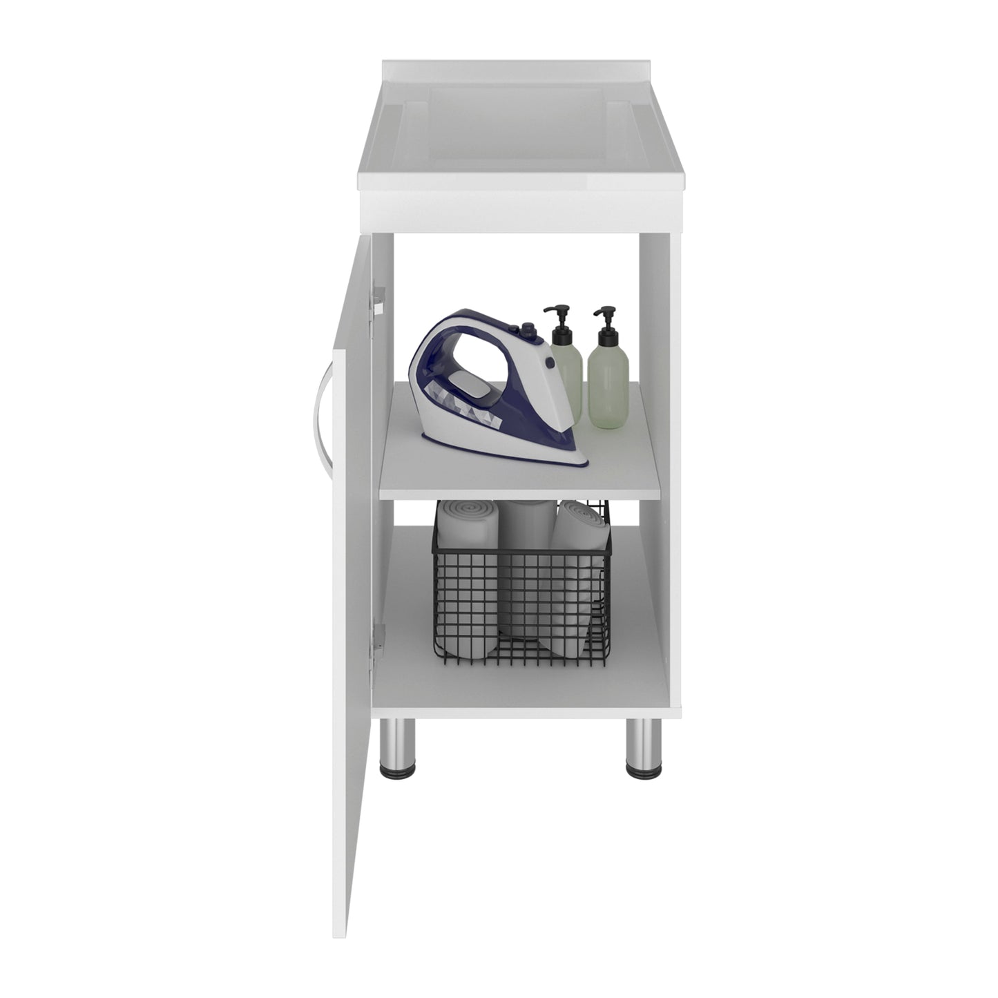 Darwin Freestanding Utility Tub and Sink Cabinet with One Door