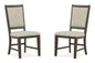 Westley Falls - Step Up Side Chair With Upholstered Seat & Back (Set of 2) - Graphite