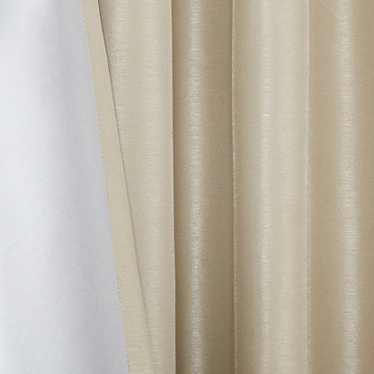 Twist Tab Total Blackout Window Curtain Panel Champagne 50x95