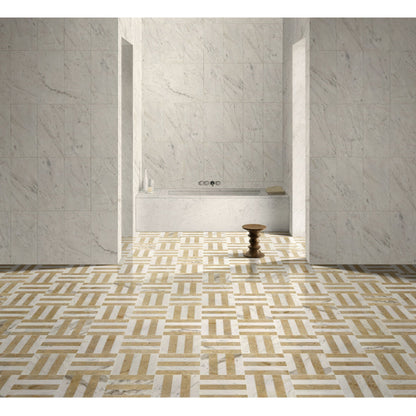 Elegant Waterjet Polished Marble Tile For Floor And Wall