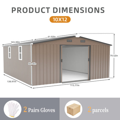 Campcraft 10x12ft Color Steel Plate Storage Shed