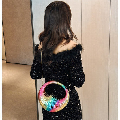 Acrylic Moon Shaped Bag