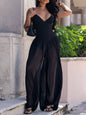 Spaghetti Strap Wide-Leg Jumpsuit