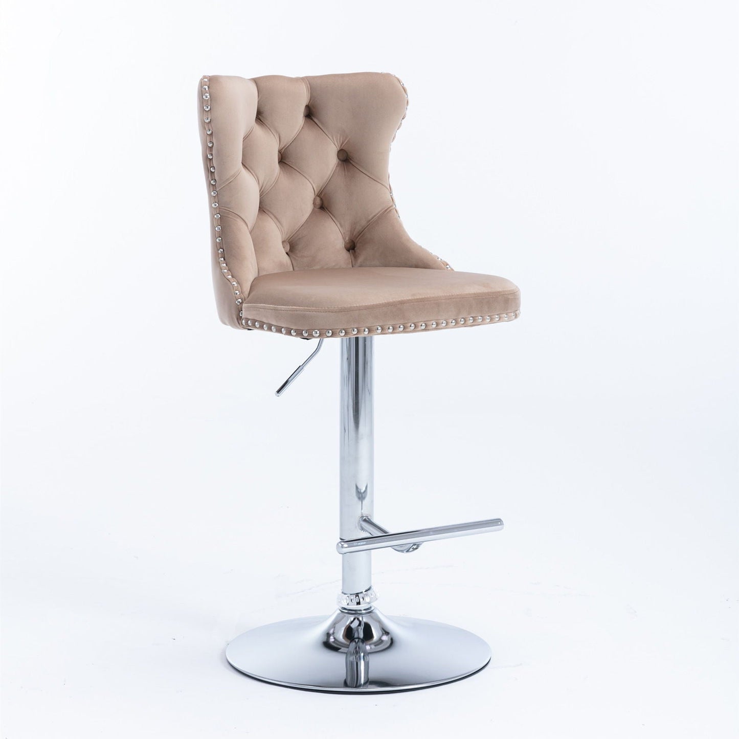 Swivel Adjustable Height Barstools Set of 2