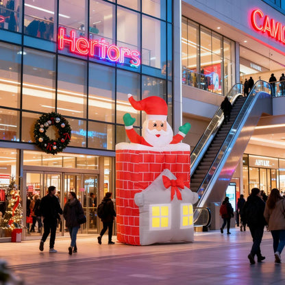 7FT Christmas Inflatable Santa Claus Figure