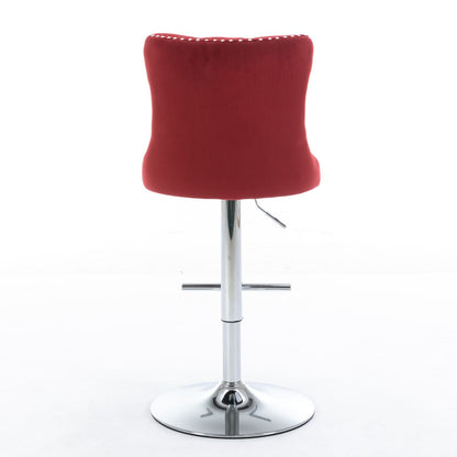 Swivel Adjustable Height Barstools Set of 2