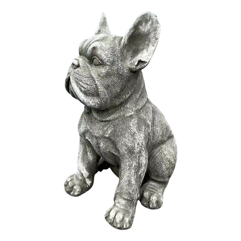 16" Outdoor Weatherproof French Bulldog Statue