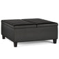 Ellis - Coffee Table Storage Ottoman Contemporary Design