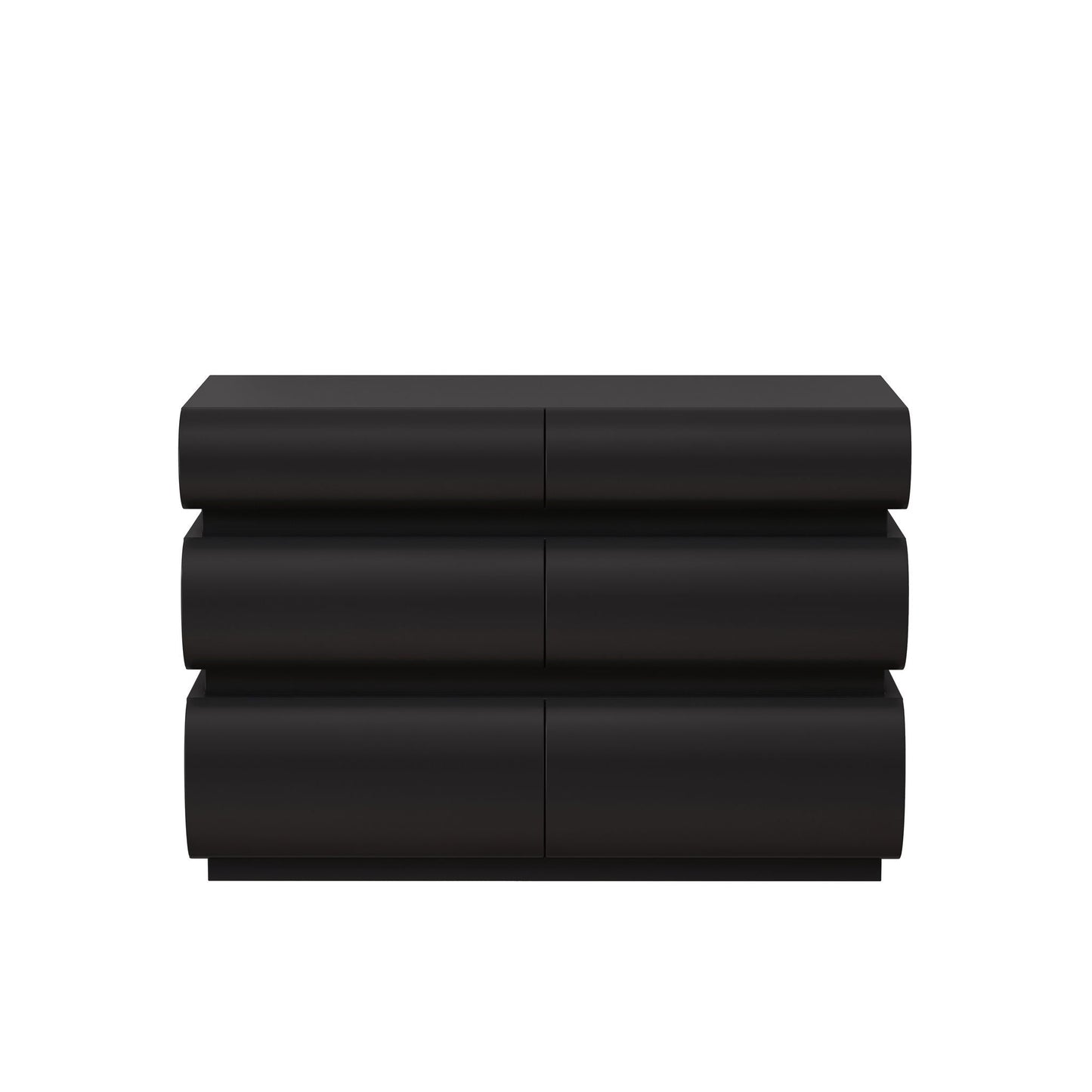 Minimalist Modern 6 Drawer Dresser, Handle Free Design With Wide Storage
