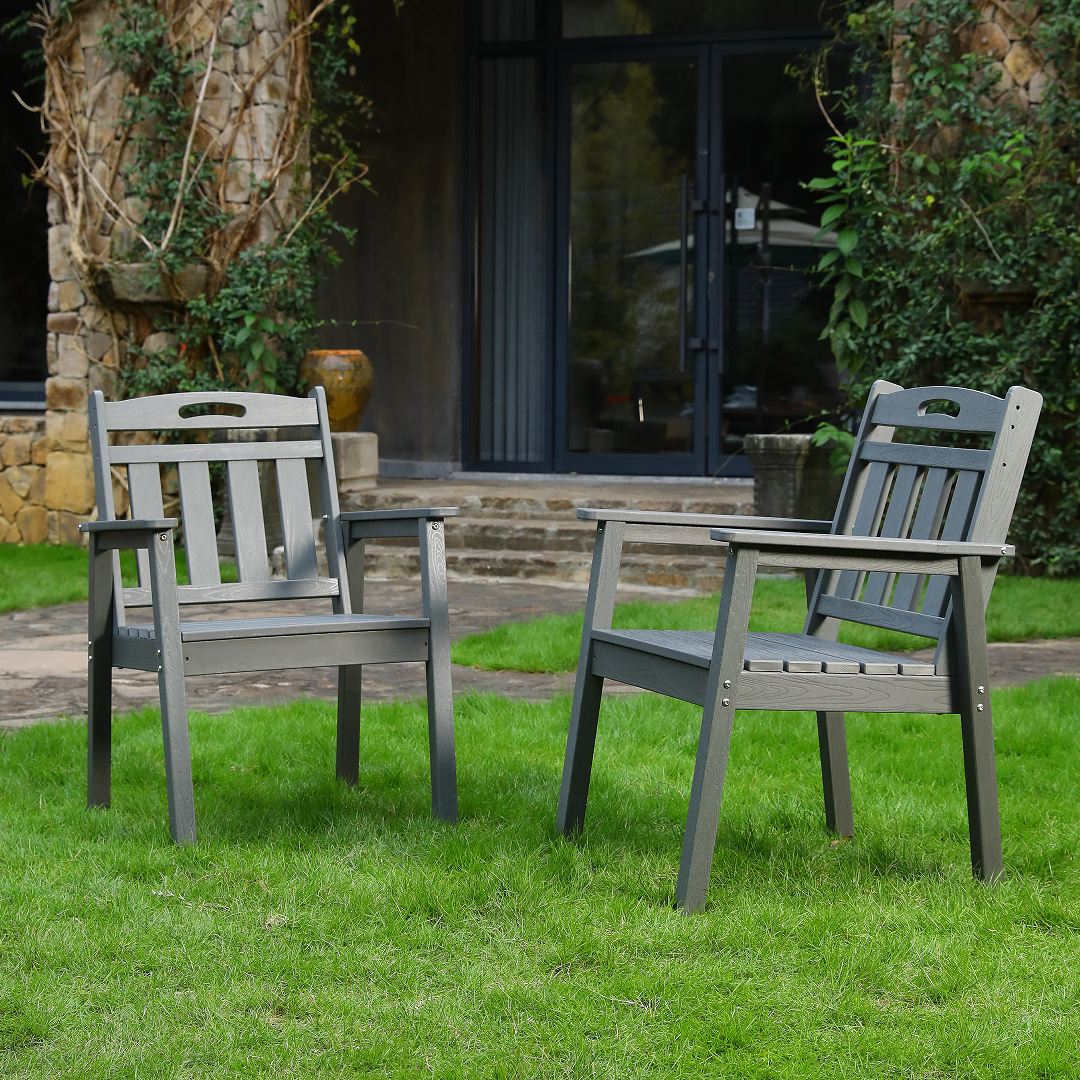 HDPE Outdoor Terrace Dining Chair Set