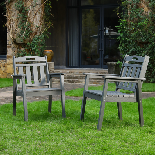 HDPE Outdoor Terrace Dining Chair Set
