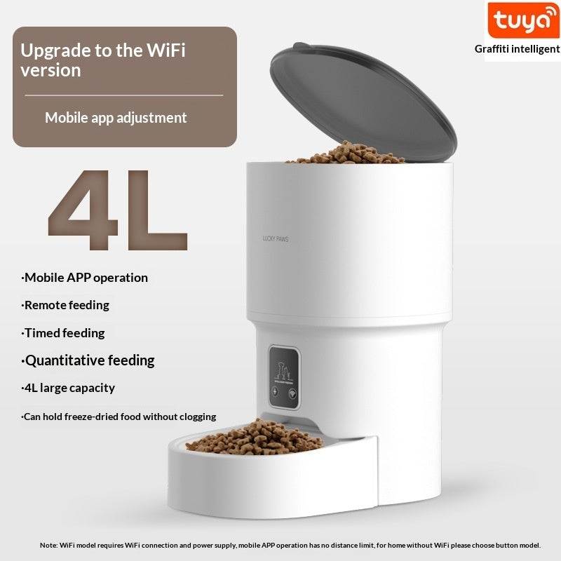 Pet Automatic Feeder Mobile Phone WiFi Remote Timed Feeding