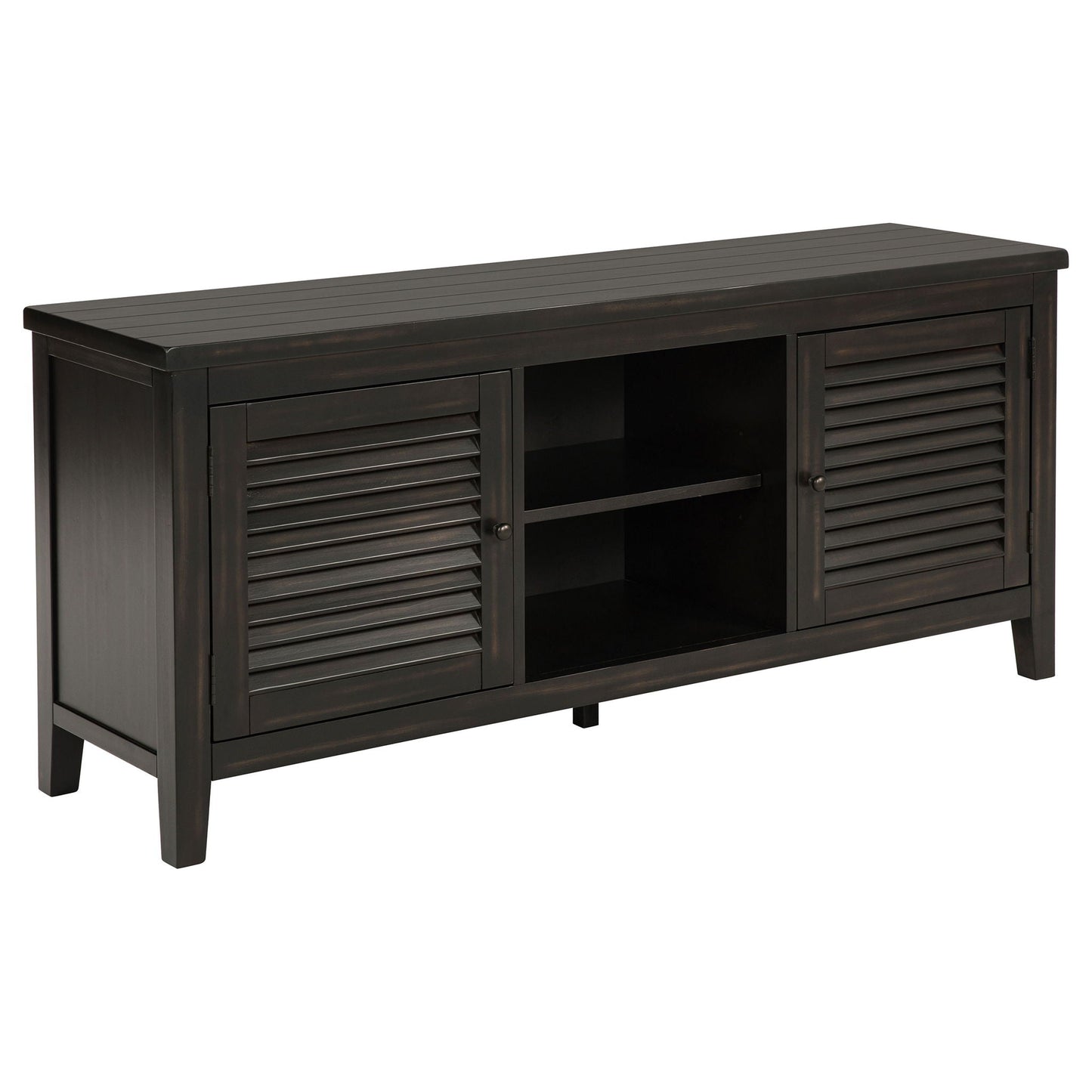 Sutter - 2 Door TV Stand With Mission Design - Dark Brown