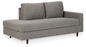 Lyman - RAF Corner Chaise - Graphite