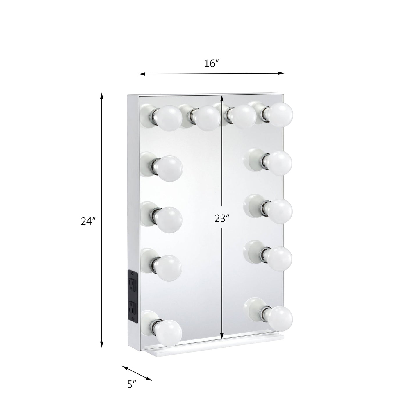 Asa Contemporary Hollywood Vanity Mirror