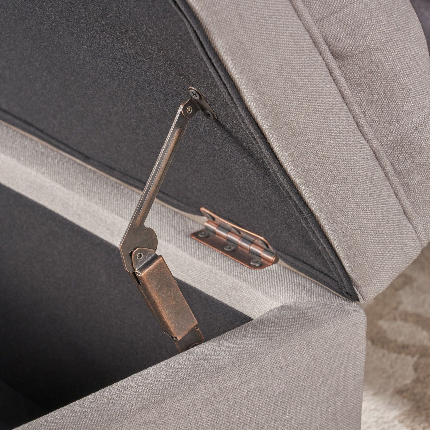 Juliana Storage Ottoman With Birch Legs