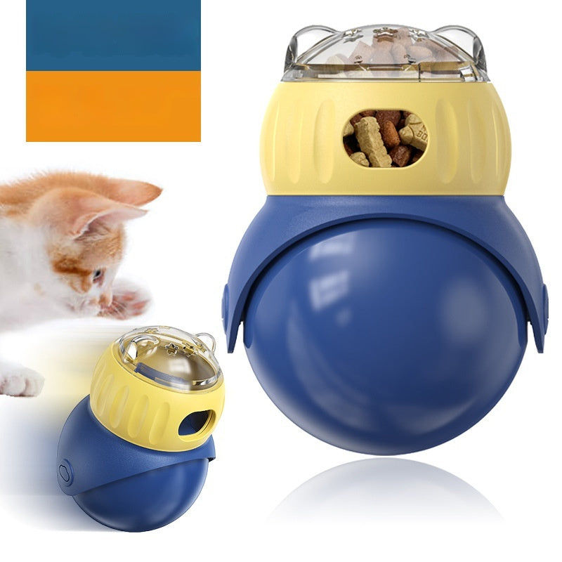 New Tumbler Owl Self-service Food Leakage Puzzle Cat Toy